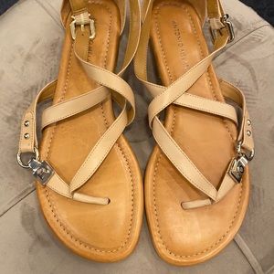 Never worn! Antonio Milani Leather Sandals